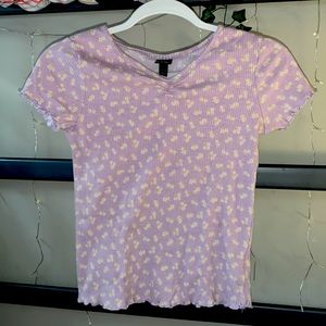 Lilac floral tee from Art Class